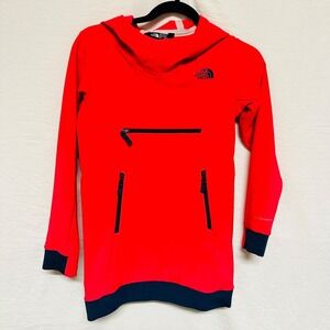 The North Face Pullover Hoodie Youth XL Pink Fleece Warm‎ Women Small Warm